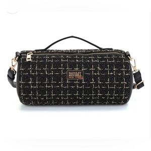 Badgley Mischka Tara Tweed Barrel Bag | Luxe Designer